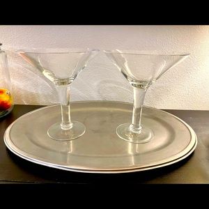 Large martini glasses